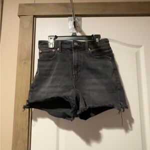 Black Denim Women's Shorts